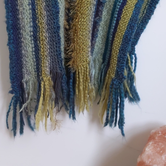 BOHO MULTI COLOURED PONCHO O/S - Picture 3 of 4